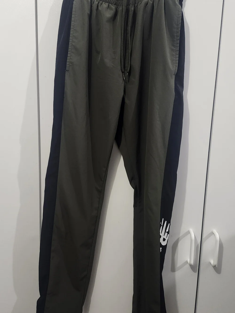 New Balance Olive Green & Black Track Joggers
